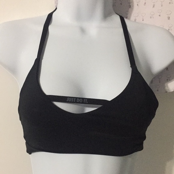 Nike top dri fit black with stripes size xs